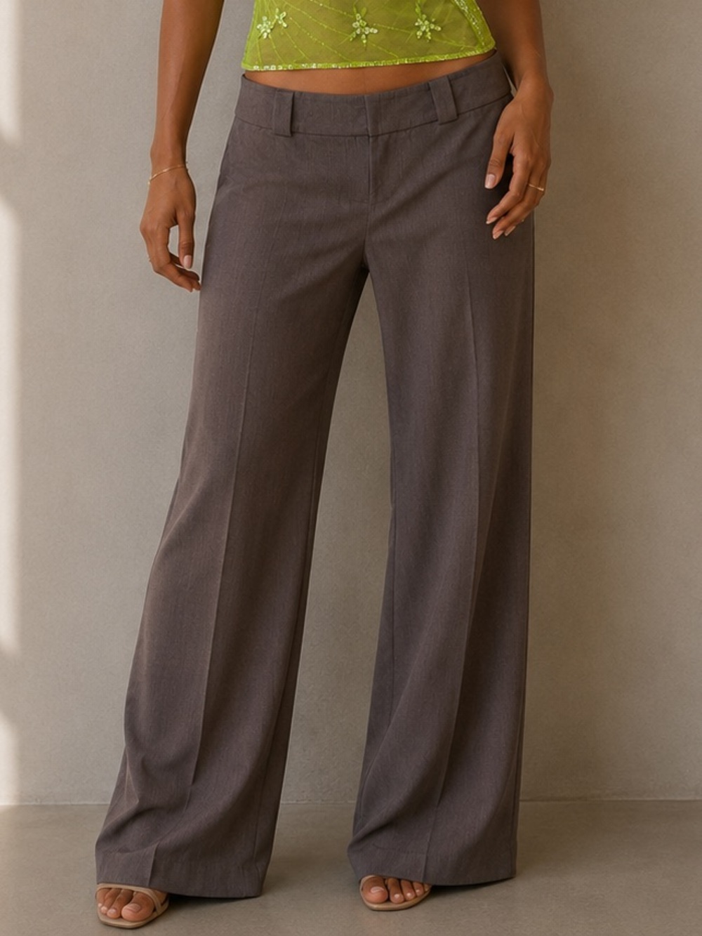 Y2K Dynamite Low Rise Flare Trousers